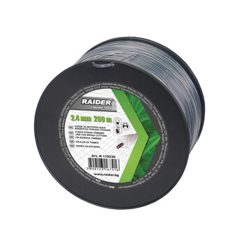 RAIDER Μεσινέζα στριφτή τετράγωνη(διπλό νήμα) 2,4mm*260m 110236 RAIDER Μεσινέζα στριφτή τετράγωνη(διπλό νήμα) 2,4mm*260m 110236