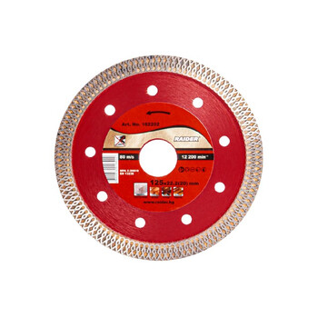 RAIDER Δίσκος κοπής διαμαντέ Turbo Super Thin (Gres) 125x2mm 162202 RAIDER Δίσκος κοπής διαμαντέ Turbo Super Thin (Gres) 125x2mm 162202