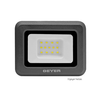 GEYER Προβολέας led μαύρος 10W 4000K 900LM LPRM10CE GEYER Προβολέας led μαύρος 10W 4000K 900LM LPRM10CE