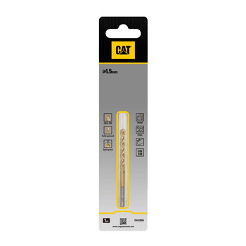 CAT Τρυπάνι τιτανίου HSS 4.5x80mm DA02006 CAT Τρυπάνι τιτανίου HSS 4.5x80mm DA02006
