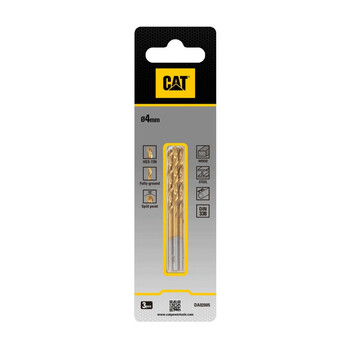 CAT Τρυπάνι τιτανίου HSS σετ:3τεμ 4x70mm DA02005 CAT Τρυπάνι τιτανίου HSS σετ:3τεμ 4x70mm DA02005
