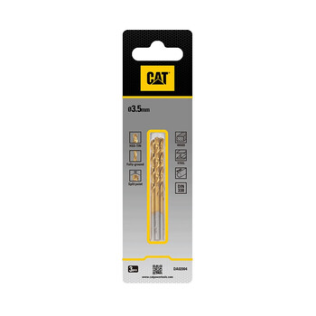 CAT Τρυπάνι τιτανίου HSS σετ:3τεμ 3.5x65mm DA02004 CAT Τρυπάνι τιτανίου HSS σετ:3τεμ 3.5x65mm DA02004