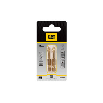CAT Μύτη κατσαβιδιού σταυρός με μέγεθος PH2 50mm συσκευασία 2τεμ. DA01004 CAT Μύτη κατσαβιδιού σταυρός με μέγεθος PH2 50mm συσκευασία 2τεμ. DA01004