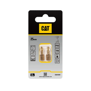 CAT Μύτη κατσαβιδιού σταυρός με μέγεθος PH2 25mm συσκευασία 2τεμ. DA01001 CAT Μύτη κατσαβιδιού σταυρός με μέγεθος PH2 25mm συσκευασία 2τεμ. DA01001