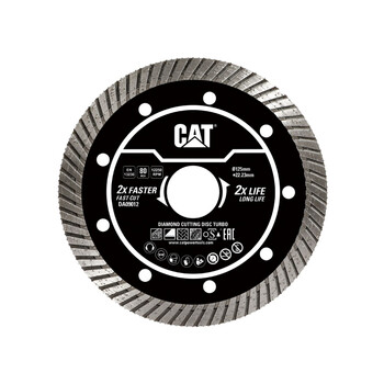 CAT Δίσκος κοπής διαμαντέ turbo 125x22.23x2.4mm DA09012 CAT Δίσκος κοπής διαμαντέ turbo 125x22.23x2.4mm DA09012