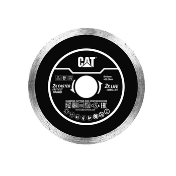 CAT Δίσκος κοπής διαμαντέ Continuous 110x22,23x1.6mm DA09021 CAT Δίσκος κοπής διαμαντέ Continuous 110x22,23x1.6mm DA09021