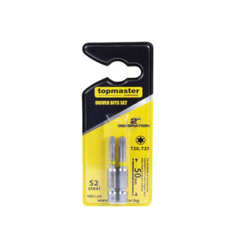 TOP MASTER ΜΥΤΕΣ TORX T20&T25x50mm 2τεμ. 338715 TOP MASTER ΜΥΤΕΣ TORX T20&T25x50mm 2τεμ. 338715