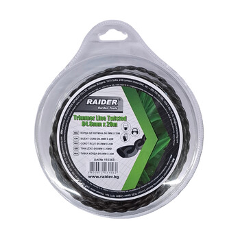 RAIDER Μεσινέζα στριφτή μαύρη 4,8mm-20m 110363 RAIDER Μεσινέζα στριφτή μαύρη 4,8mm-20m 110363