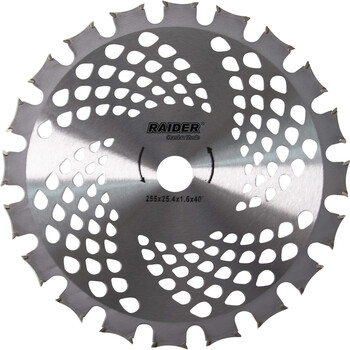 RAIDER Δίσκος θαμνοκοπτικού 255mm 40 δοντιών TCT 25.4 mm 110343 RAIDER Δίσκος θαμνοκοπτικού 255mm 40 δοντιών TCT 25.4 mm 110343