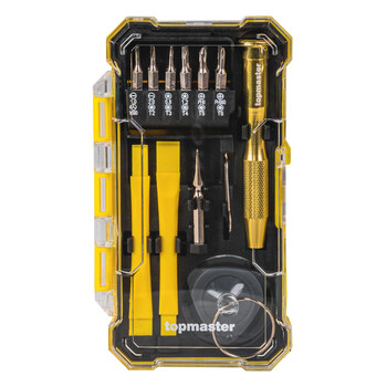 TOP MASTER Σετ εργαλείων για service κινητών 19τεμ. 220141 TOP MASTER Σετ εργαλείων για service κινητών 19τεμ. 220141
