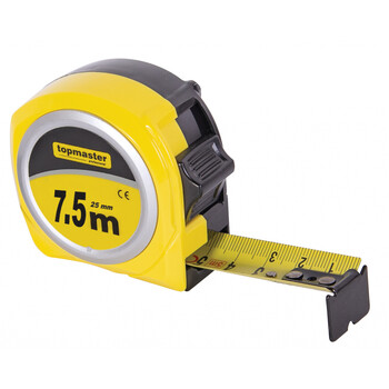 TOP MASTER Μετροταινία 7,5Μ*25ΜΜ με αυτόματη επαναφορά compact 260600 TOP MASTER Μετροταινία 7,5Μ*25ΜΜ με αυτόματη επαναφορά compact 260600