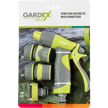 GARDEX Σετ Πιστόλι νερού με ταχυσυνδέσμους 405105 GARDEX Σετ Πιστόλι νερού με ταχυσυνδέσμους 405105