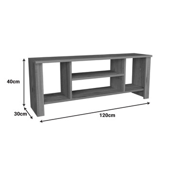 Έπιπλο τηλεόρασης Seref pakoworld σε ανθρακί απόχρωση 120x30x47εκ