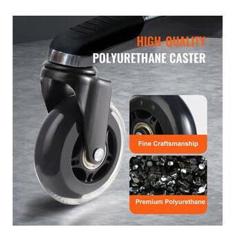 Σετ Περιστρεφόμενα Ροδάκια για Καρέκλα Γραφείου 76.2 mm 5 τμχ VEVOR BGLGJAZ3INCH1FZCLV0