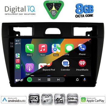 DIGITAL IQ BXK 20153BL_CPAA (9inc) MULTIMEDIA TABLET for FORD FIESTA mod. 2005-2008 (BLACK)