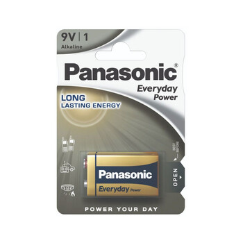 PAN-6LR61EPS-1 . Panasonic μπαταρία αλκαλική 9V (1 τμχ)