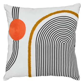 Atmosphera Μοντέρνο Τετράγωνο Μαξιλάρι 45x45εκ με Αφαιρούμενη Βαμβακερή Επένδυση 212525