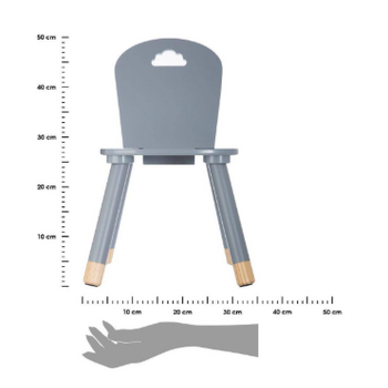 Atmosphera  Παιδική Καρέκλα Halmar Sweet Γκρι  127153C Atmosphera  Παιδική Καρέκλα Halmar Sweet Γκρι  127153C