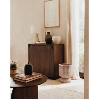 Atmosphera Σετ 2 Διακοσμητικών Δίσκων από Δολομίτη 211501