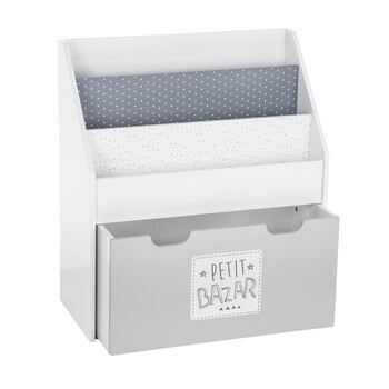 Ξύλινη Παιδική Βιβλιοθήκη 62.7 x 30 x 70 cm Χρώματος Γκρι Atmosphera 127221B Ξύλινη Παιδική Βιβλιοθήκη 62.7 x 30 x 70 cm Χρώματος Γκρι Atmosphera 127221B