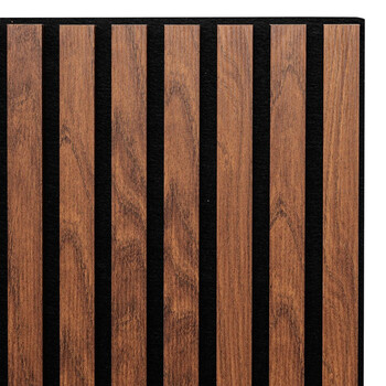 Atmosphera Τρισδιάστατο Καφέ Πάνελ Τοίχου MDF_Ε1 με Ακουστική Μόνωση 210403B