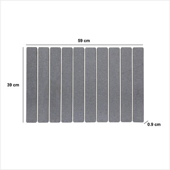 5FIVE Simply smart Αντιολισθητικό Ταχυστέγνωτο Πατάκι Μπάνιου 59x39cm Γκρι 200178