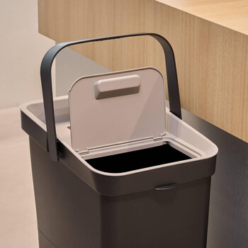 5FIVE Simply smart Διπλός Κάδος Ανακύκλωσης 36L Μαύρος 214508