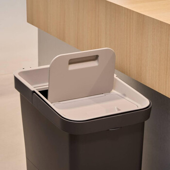 5FIVE Simply smart Διπλός Κάδος Ανακύκλωσης 36L Μαύρος 214508