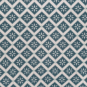 Atmosphera Παραλληλόγραμμο Τραπεζομάντηλο Μπλε-Λευκό από Πολυεστέρα 163930F