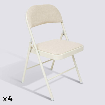 5FIVE Simply smart Καρέκλα Flexy Plus σε Μπεζ Ματ Ύφασμα 193555A