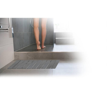 5FIVE Simply smart Αντιολισθητικό Ταχυστέγνωτο Πατάκι Μπάνιου 59x39cm Γκρι 200178