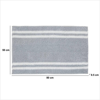 5FIVE Simply smart Γκρι Αντιολισθητικό Χαλάκι Μπάνιου 80x50εκ 211426B