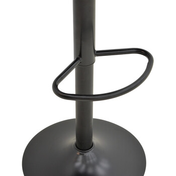 Σκαμπό μπαρ Boronez pakoworld πτυσσόμενο μαύρο pu-με μαύρη βάση 47x49x112εκ 2 τμχ