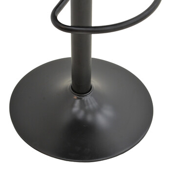 Σκαμπό μπαρ Boronez pakoworld πτυσσόμενο μαύρο pu-με μαύρη βάση 47x49x112εκ 2 τμχ