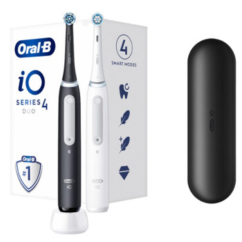 Oral-B iO Series 4 Duo Electric Toothbrush Black/White (80370930) (BRA80370930) Oral-B iO Series 4 Duo Electric Toothbrush Black/White (80370930) (BRA80370930)