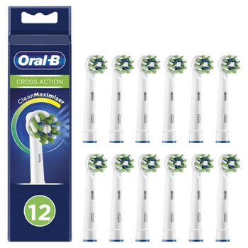 Oral-B CrossAction CleanMaximizer Electric Toothbrush Replacement Heads 12pcs White (80844547) (BRA80844547) Oral-B CrossAction CleanMaximizer Electric Toothbrush Replacement Heads 12pcs White (80844547) (BRA80844547)