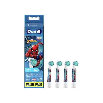 Oral-B Kids Electric Toothbrush Replacement Heads for 3+ 4pcs Spiderman (81770380) (BRA81770380) Oral-B Kids Electric Toothbrush Replacement Heads for 3+ 4pcs Spiderman (81770380) (BRA81770380)