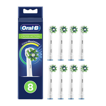 Oral-B CrossAction Electric Toothbrush Replacement Heads 8pcs White (80711280) (BRA80711280) Oral-B CrossAction Electric Toothbrush Replacement Heads 8pcs White (80711280) (BRA80711280)