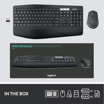Logitech - Logitech MK850 - Ασύρματο Σετ Πληκτρολόγιο & Ποντίκι USB - Αγγλικό US - Μαύρο