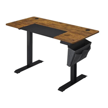 Songmics Μεταλλικό Ηλεκτρικά Ρυθμίζόμενο γραφείο 140 x 60 x 72-120 cm Ξύλινου Φινιρίσματος Χρώματος καφέ ρουστίκ (LSD016X01) (SNGLSD016X01)