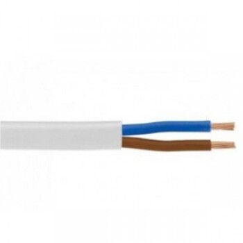 ΚΑΛΩΔΙΟ ΗΛΕΚΤΡΟΛΟΓΙΚΟ ΕΥΚΑΜΠΤΟ H03VVF/2X0.50mm² ΛΕΥΚΟ 100m
