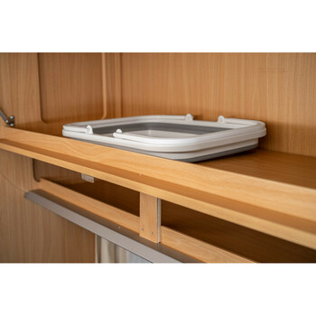 L4071.8 ΚΑΛΑΘΙ ΜΕΤΑΦΟΡΑΣ ΠΙΚ ΝΙΚ ΠΤΥΣΣΟΜΕΝΟ 6>15,5cm ΜΕ ΧΕΙΡΟΛΑΒΕΣ 8,5LT ΛΕΥΚΟ/ΓΚΡΙ