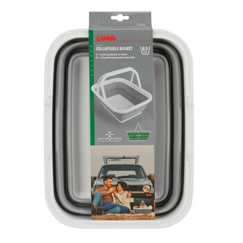 L4071.8 ΚΑΛΑΘΙ ΜΕΤΑΦΟΡΑΣ ΠΙΚ ΝΙΚ ΠΤΥΣΣΟΜΕΝΟ 6>15,5cm ΜΕ ΧΕΙΡΟΛΑΒΕΣ 8,5LT ΛΕΥΚΟ/ΓΚΡΙ