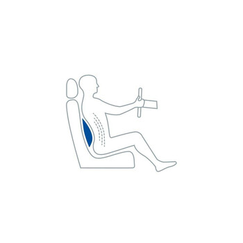 L5440.4 ΜΑΞΙΛΑΡΙ ΠΛΑΤΗΣ ΑΥΤΟΚΙΝΗΤΟΥ ΕΡΓΟΝΟΜΙΚΟ ΜΑΥΡΟ 50x40cm AIR BACK PRO