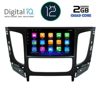 DIGITAL IQ RTB 2437_GPS CLIMA (9inc) MULTIMEDIA TABLET OEM MITSUBISHI L200 mod. 2015&gt; με CLIMA