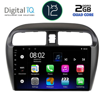 DIGITAL IQ RTB 2448_GPS (9inc) MULTIMEDIA TABLET OEM MITSUBISHI SPACESTAR mod. 2013-2020