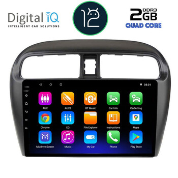 DIGITAL IQ RTB 2448_GPS (9inc) MULTIMEDIA TABLET OEM MITSUBISHI SPACESTAR mod. 2013-2020