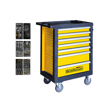 BORMANN Lite   BWR7100SET   ΕΡΓΑΛΕΙΟΦΟΡΕΑΣ 5 ΣΥΡΤΑΡΙΑ ΣΕΤ 216 ΕΡΓΑΛΕΙΑ ΜΕ ΣΤΟΠ, Μ64xΠ36xΥ62cm