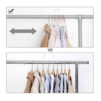 Σετ Βελούδινες Κρεμάστρες Ρούχων 50 τμχ Χρώματος Λευκό Songmics CRF021W02