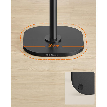 SONGMICS Μαύρη Ελεύθερη Κρεμάστρα Δέντρου με 16 Γάντζους, 175.3x40x40 εκ. RCR037B01